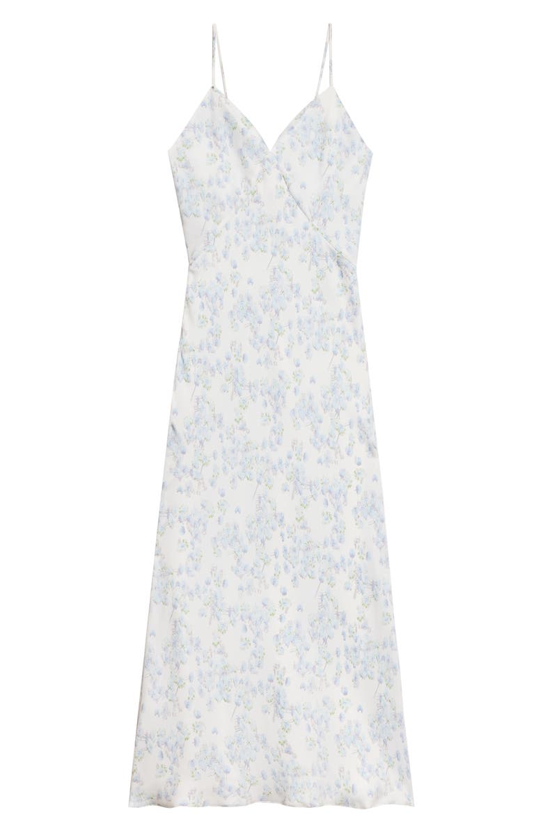 Theory Floral Print Maxi Slipdress, Alternate, color, White Multi