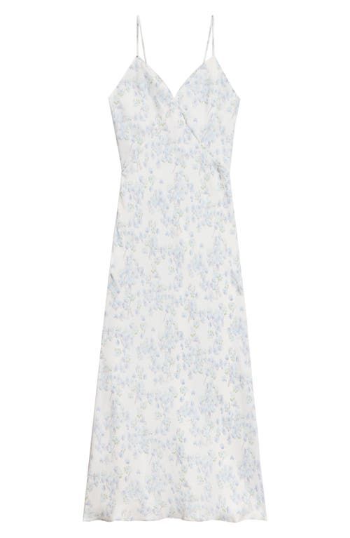 THEORY THEORY FLORAL PRINT MAXI SLIPDRESS