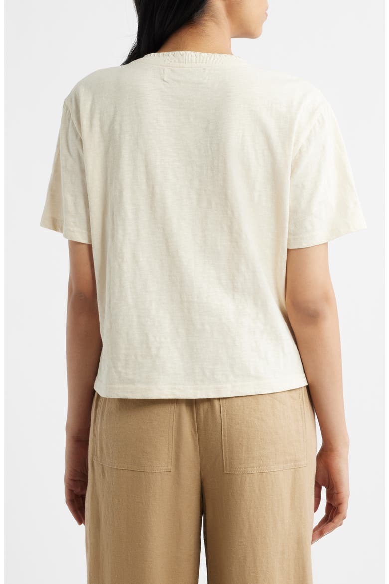 Crochet Pocket T-Shirt, Alternate, color, PARCHMENT