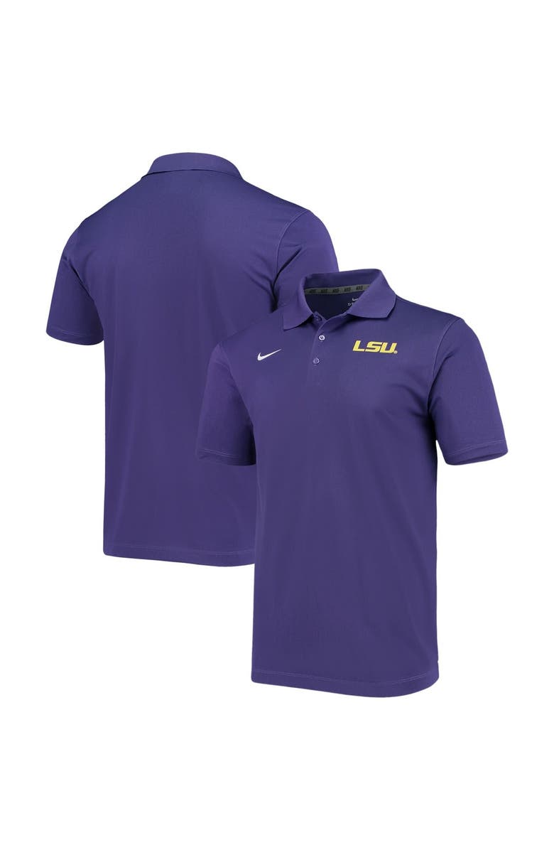 Nike Men's Nike Purple LSU Tigers Primary Logo Varsity Performance Polo, Main, color, 