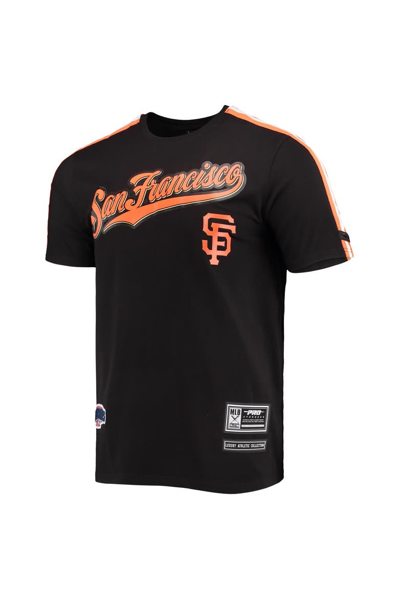 Men's Pro Standard Black/ San Francisco Giants Taping T-Shirt, Alternate, color, Black