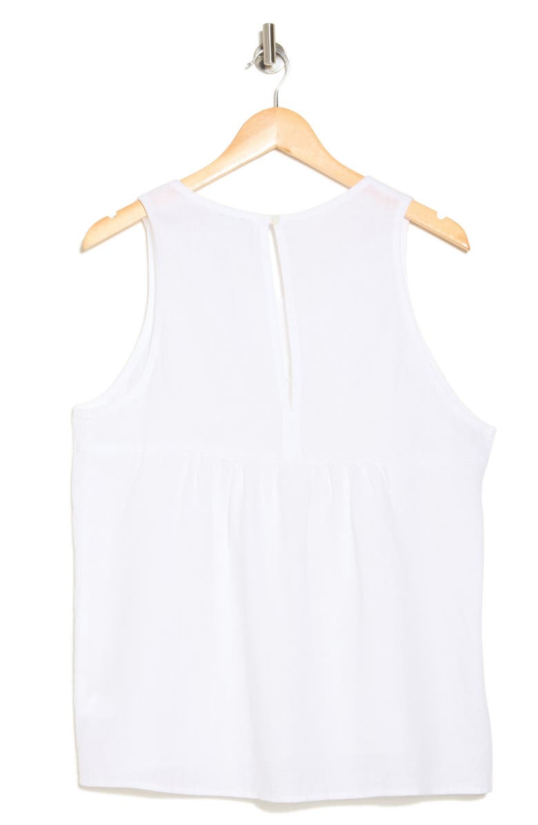 James Perse Gathered Babydoll Tank Top, Alternate, color, White