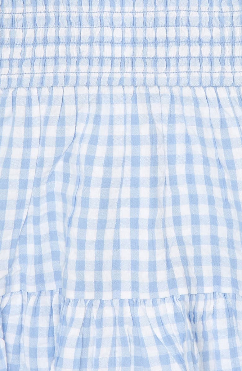 Nordstrom Matching Family Moments Tie Shoulder Smocked Gingham Dress, Alternate, color, 