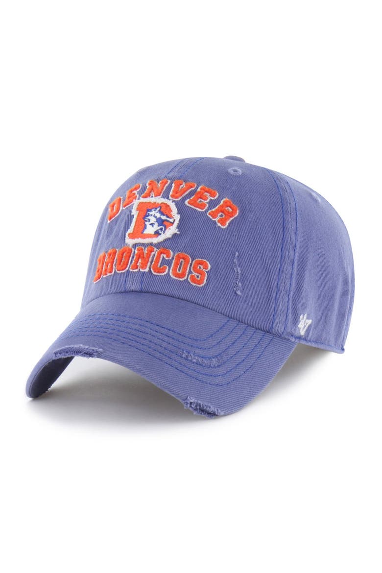 Men's '47  Blue Denver Broncos Seymoore Clean Up Adjustable Hat, Main, color, Blue