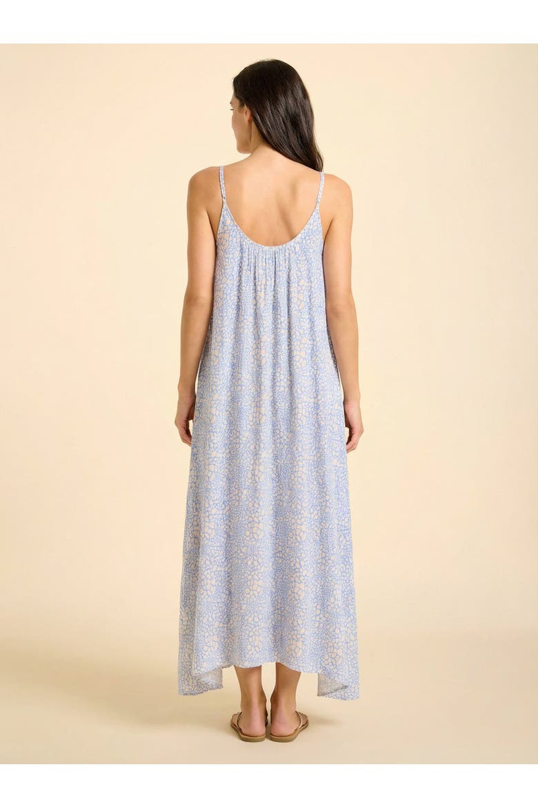 Malfi Tank Dress Cover-up, Alternate, color, Blue & Cream Animal Print