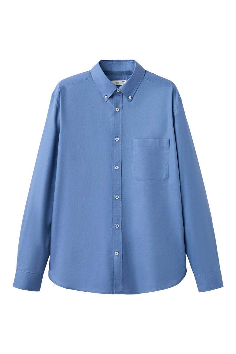 Regular Fit Oxford Button-Down Shirt, Alternate, color, INK BLUE
