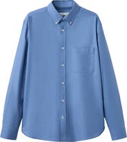 MANGO Regular Fit Oxford Button-Down Shirt