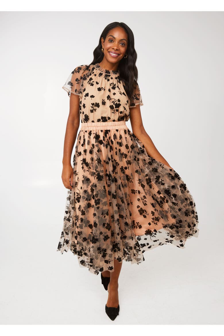 Quinn Blouse, Alternate, color, Nude Floral