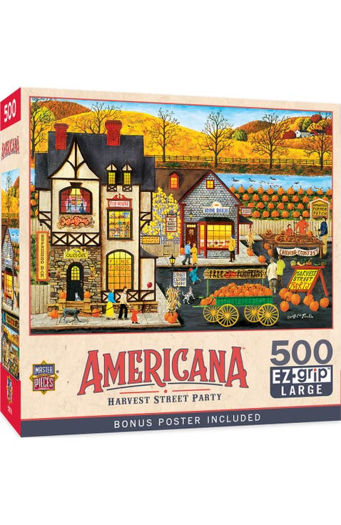 Harvest Street Party 500 Piece Puzzle