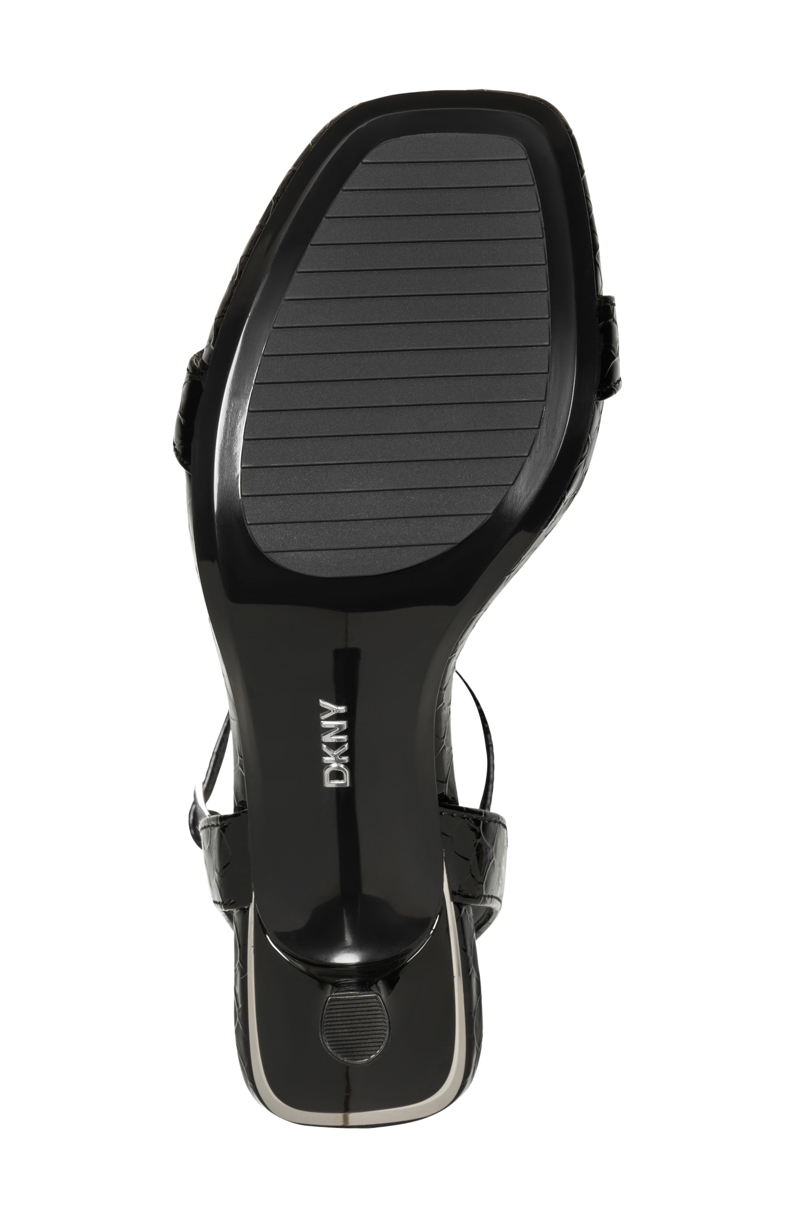 DKNY Noland Ankle Strap Sandal, Alternate, color, Black