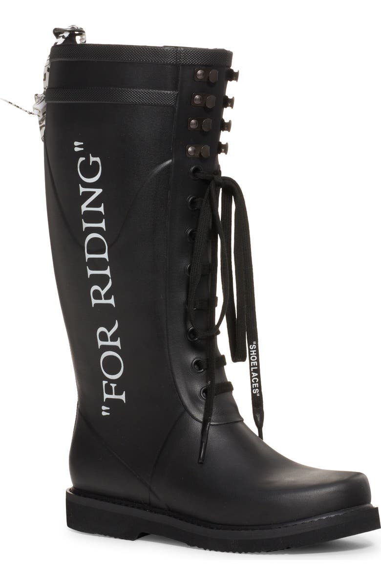 Off-White For Riding Tall Rain Boot, Main, color,