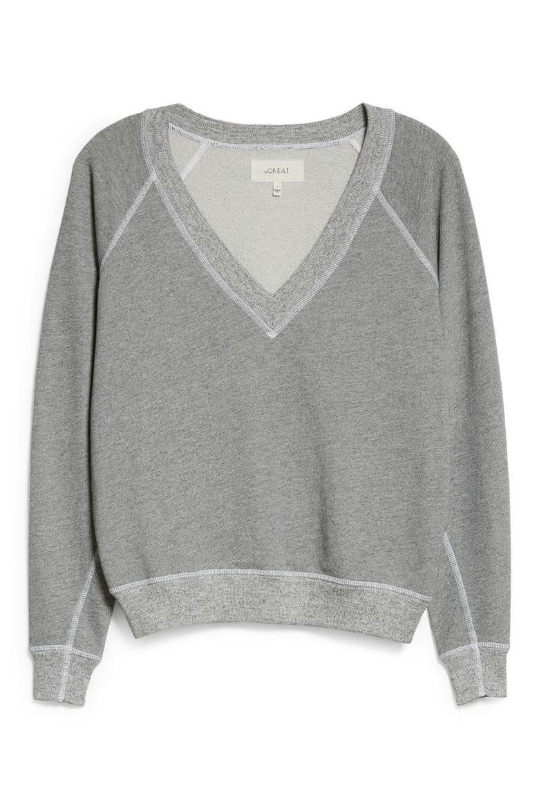 THE GREAT. The V-Neck Sweatshirt (Women) | Nordstrom