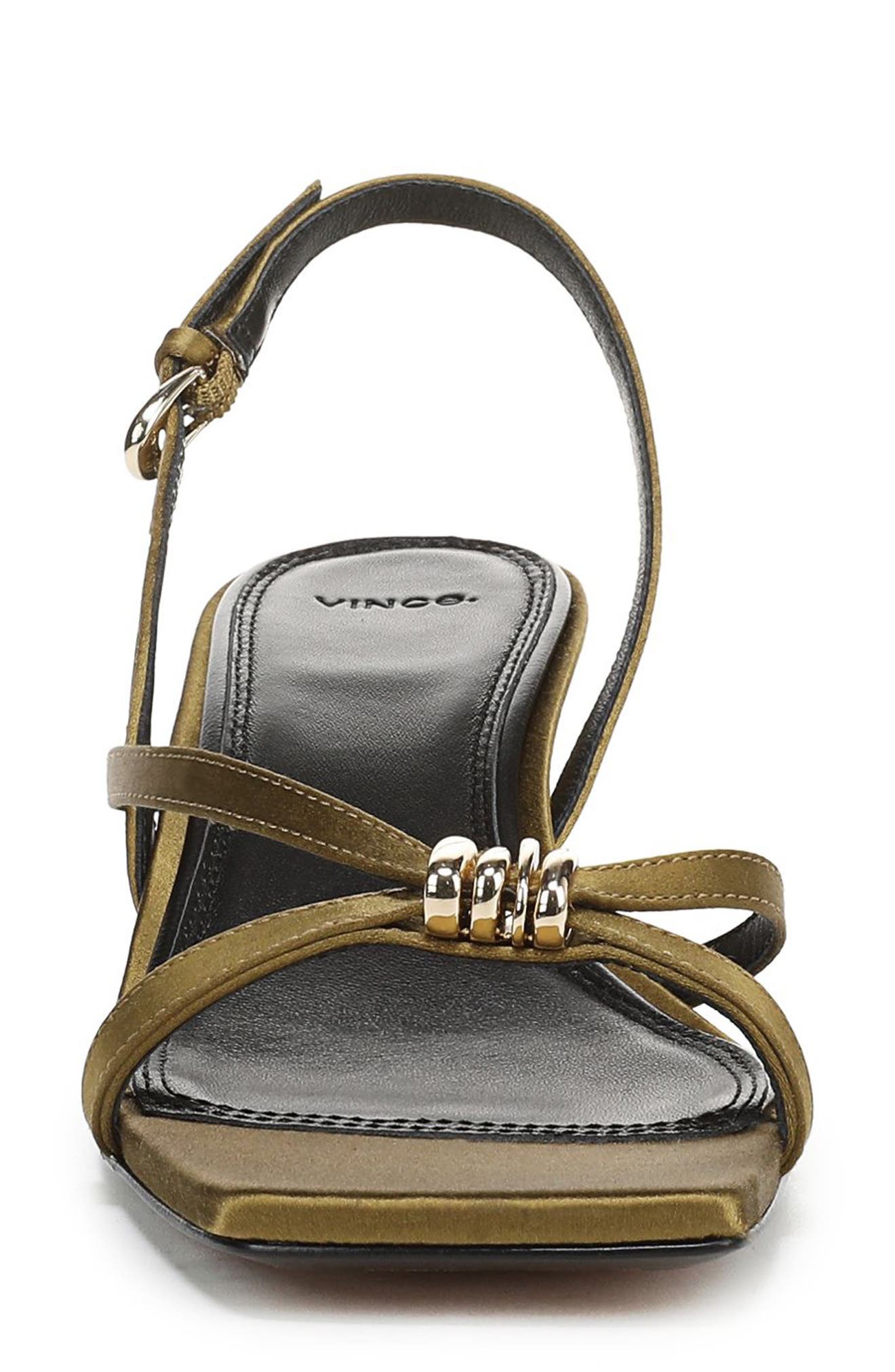 Vince Tali Slingback Kitten Heel Sandal, Alternate, color, Olive Wood