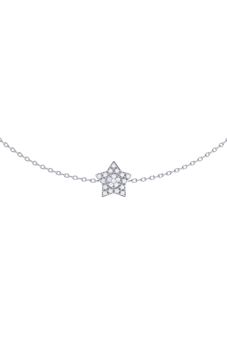 LuvMyJewelry Dreamer Lucky Star Diamond Station Necklace - 0.27ct., Alternate, color, 