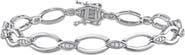 DELMAR Diamond Oval Link Bracelet - 0.24ct.