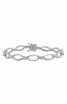 DELMAR Diamond Oval Link Bracelet - 0.24ct.