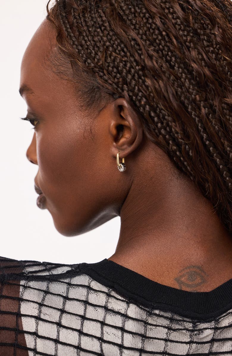 Ana Luisa Solid Yellow Gold - White Gold Galaxy Hoop Set, Alternate, color, Gold