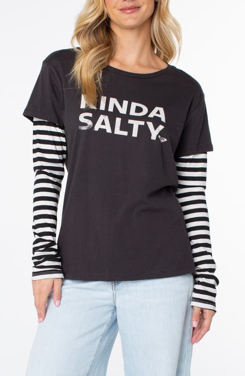Kinda Salty Two-Fer T-Shirt