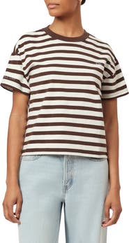 Scotch & Soda Boxy Yarn Dye Stripe T-Shirt
