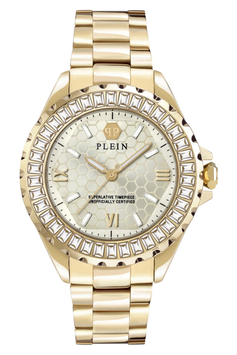 Plein Heaven Bracelet Watch, Main, color, GOLD