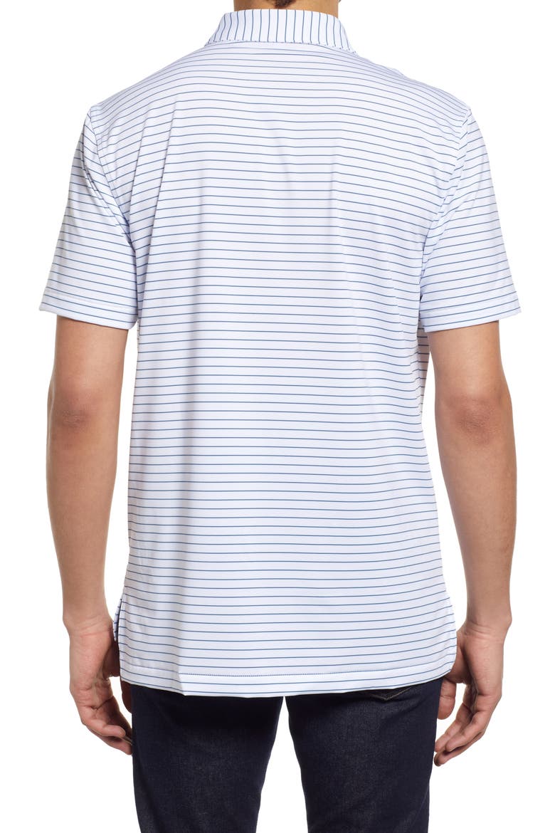 Drum Stripe Performance Polo, Alternate, color, WHITE