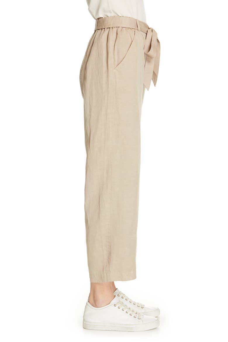 Lantern Twill Ankle Pants, Alternate, color, KHAKI