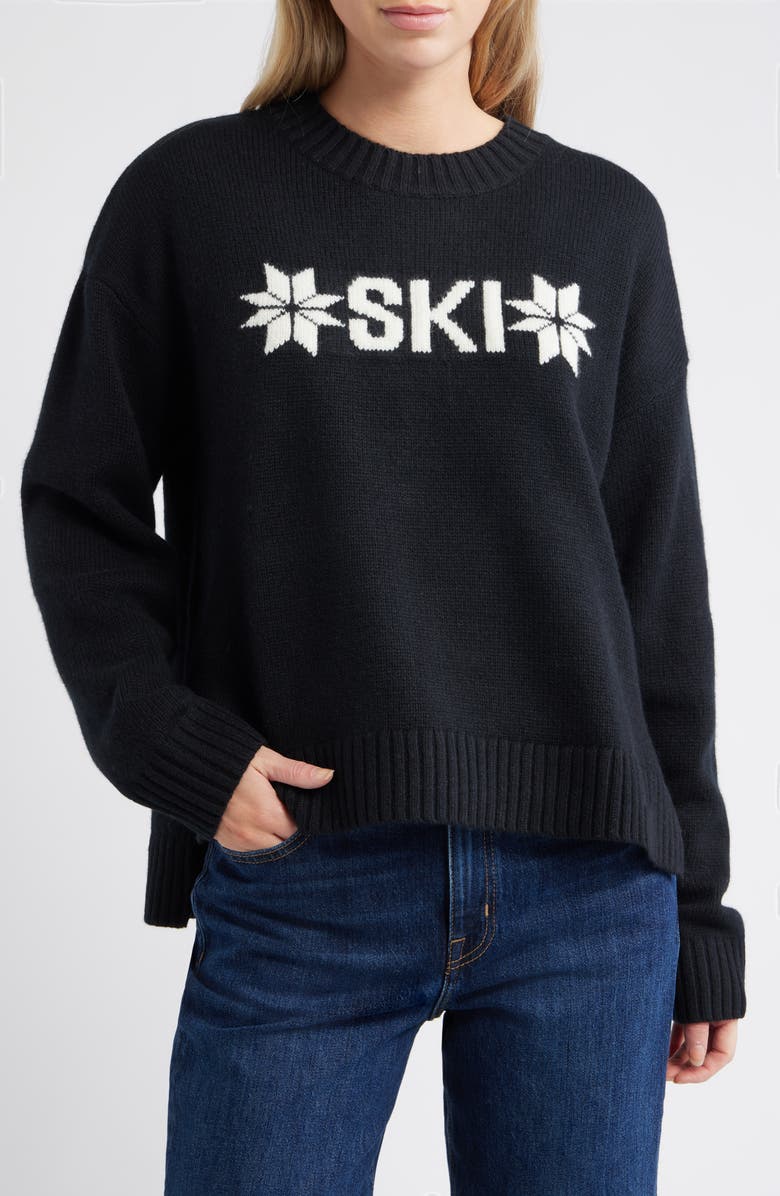 Helly Hansen Bliss Ski Sweater, Main, color, Black