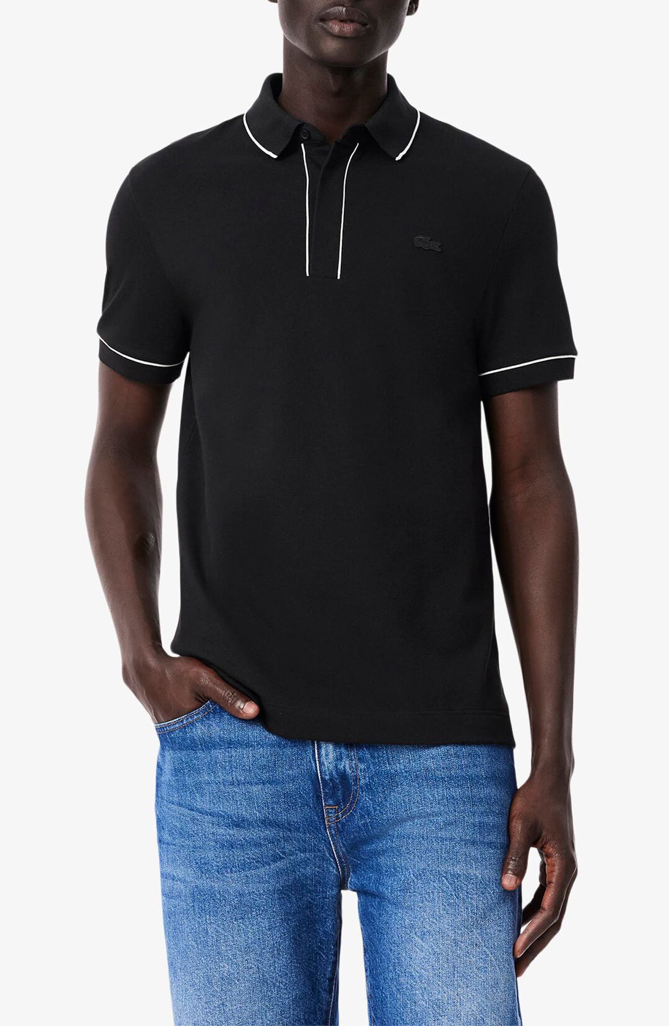Regular Fit Tipped Pique Polo
