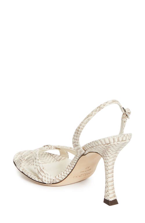 Jimmy Choo Elsy Snakeskin Embossed Slingback Sandal