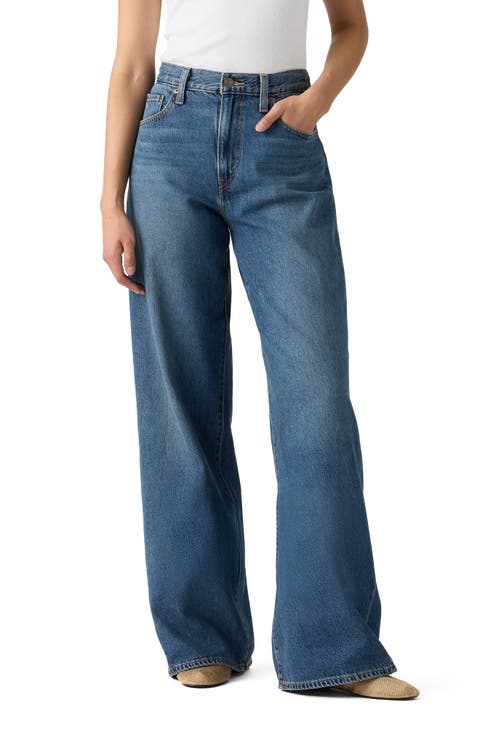 Cinch High Waist Baggy Wide Leg Jeans