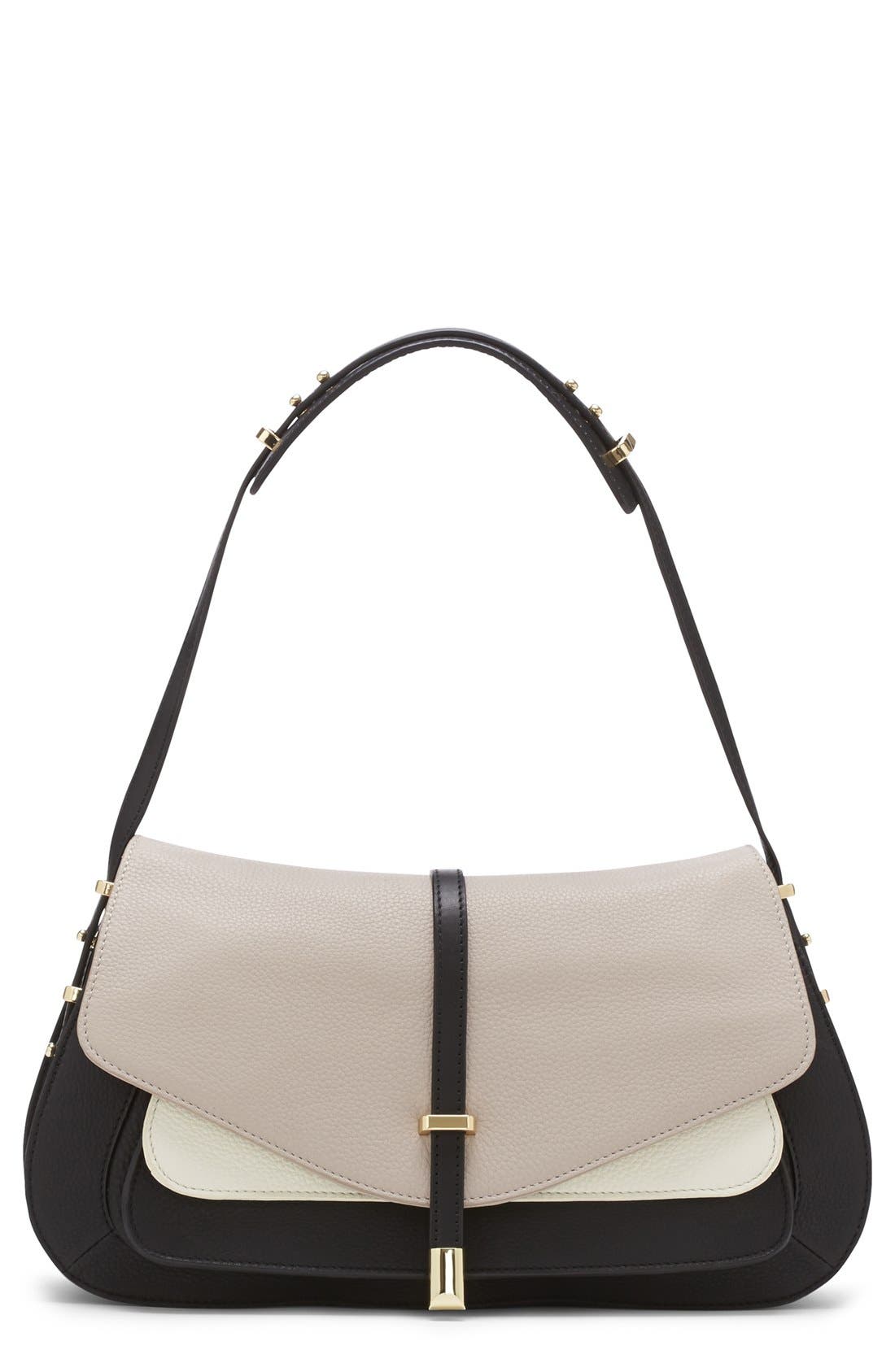 'Molly' Shoulder Bag, Main, color, BLACK/ CLAY COMBO