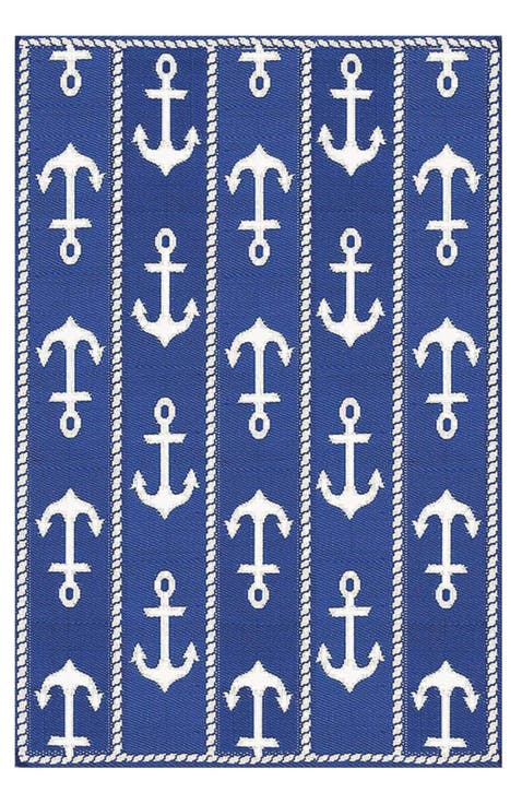 Anchor Blue & White