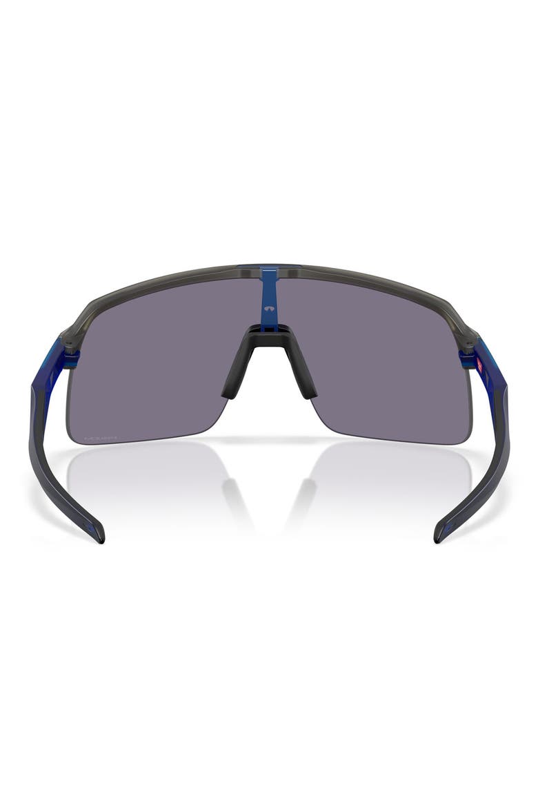 Sutro Lite Low Bridge Fit 139mm Prizm™ Semi Rimless Wrap Shield Sunglasses, Alternate, color, SMOKE