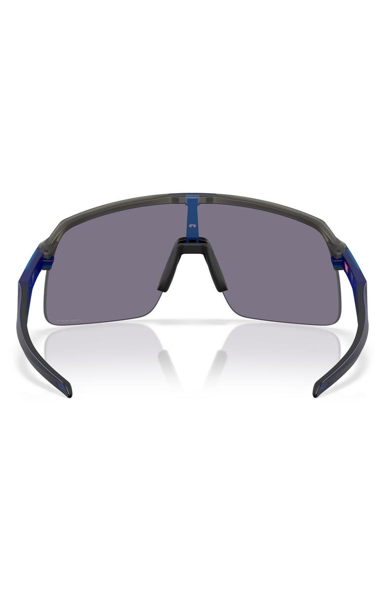 Oakley Sutro Lite Low Bridge Fit 139mm Prizm<sup>™</sup> Semi Rimless Wrap Shield Sunglasses, Alternate, color, Smoke