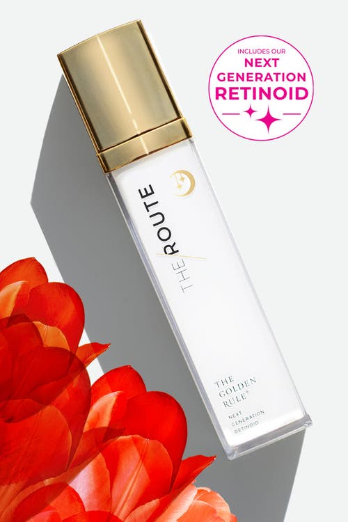 The Route Beauty The Power Pair Serum Duo The Pink Peptide Boost And The Golden Rule Retinoid