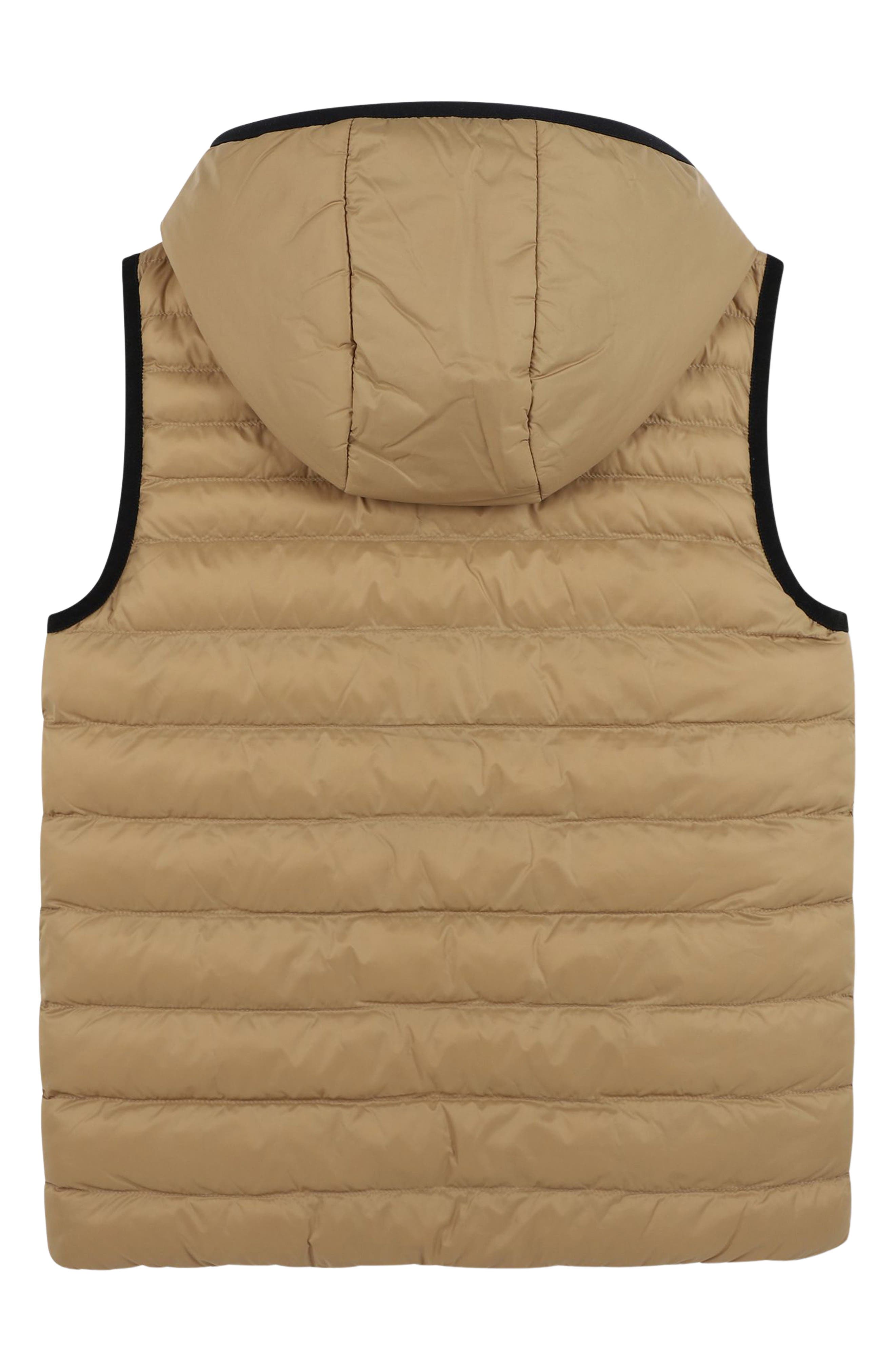 BOSS Kidswear Kids' Hooded Reversible Puffer Vest | Nordstrom