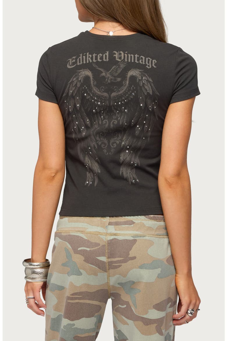 Studded T-Shirt, Alternate, color, DARK-GRAY