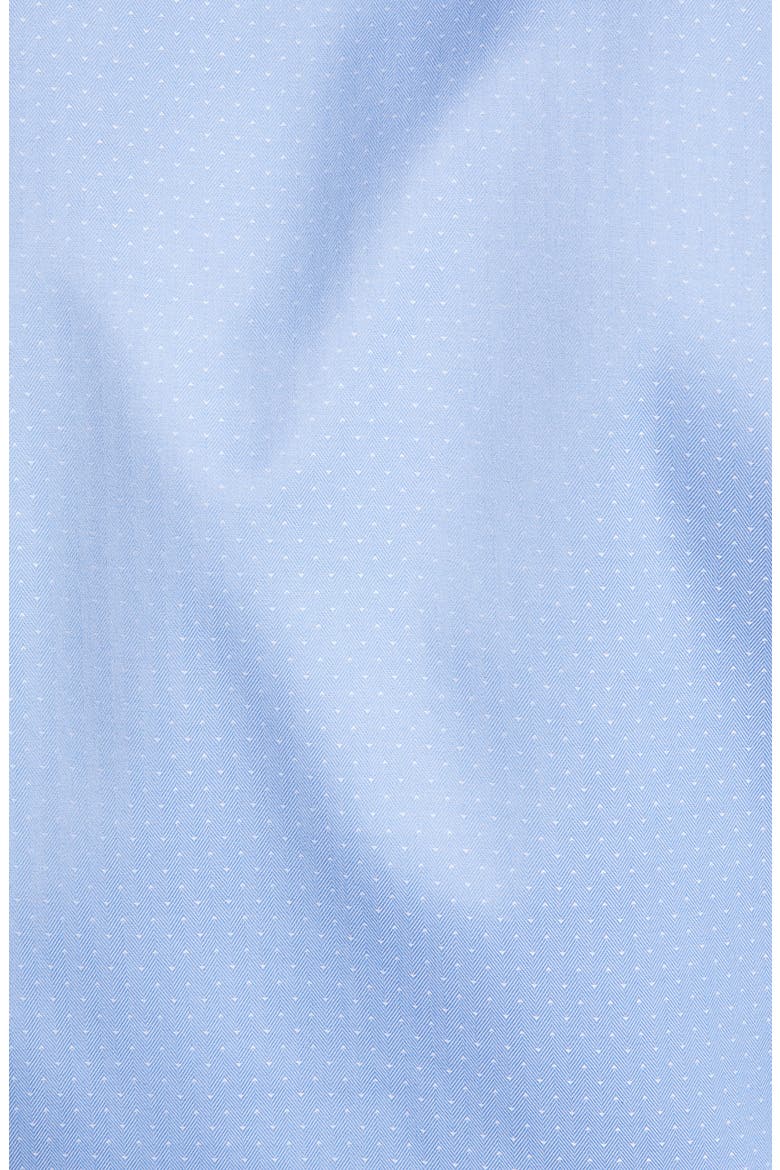 Trim Fit Non-Iron Dot Dress Shirt, Alternate, color, BLUE DOBBY HERRINGBONE