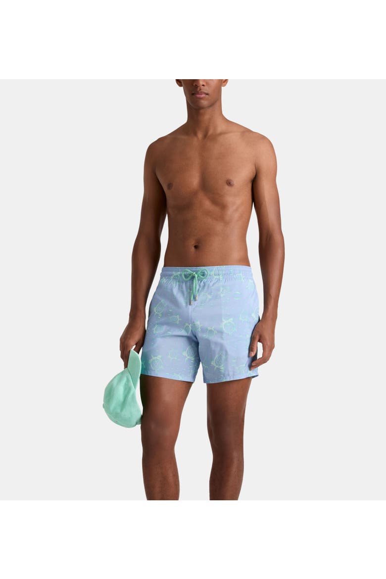 Ultra-light and packable Swim Trunks, Alternate, color, Cyan