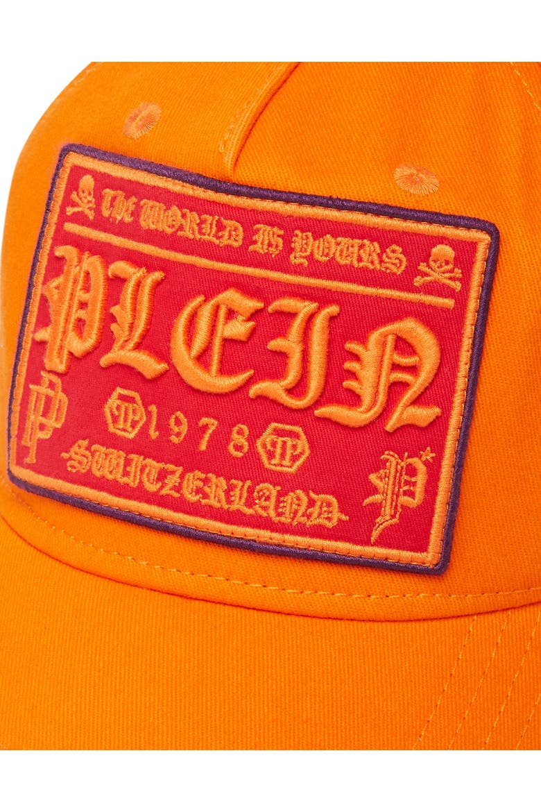 Baseball Cap Gothic Plein Adjustable Strap Unisex, Alternate, color, orange