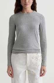 AG Julia Rib Long Sleeve Top