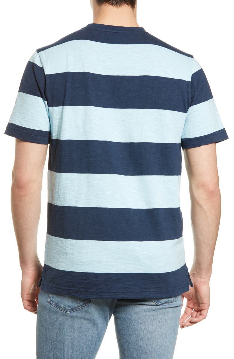 1901 Rugby Stripe Crewneck T-Shirt, Alternate, color,