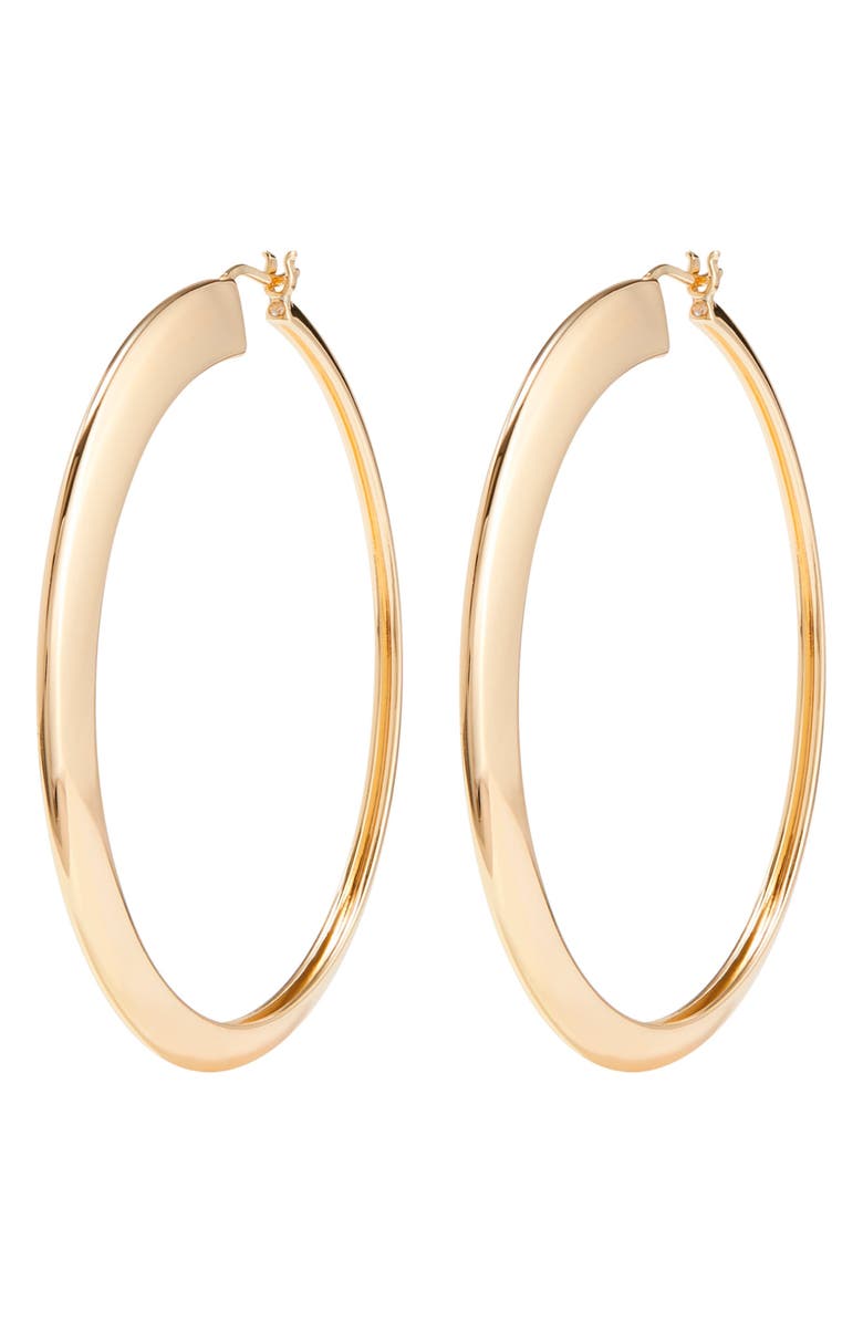 Tory Burch Oversize Essential Hoop Earrings, Main, color,