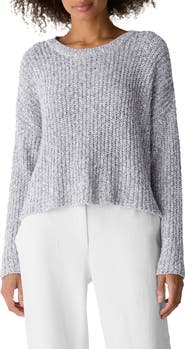 Eileen Fisher Crewneck Organic Cotton Blend Sweater