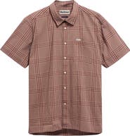 Barbour Carrock Plaid Seersucker Short Sleeve Button-Up Shirt
