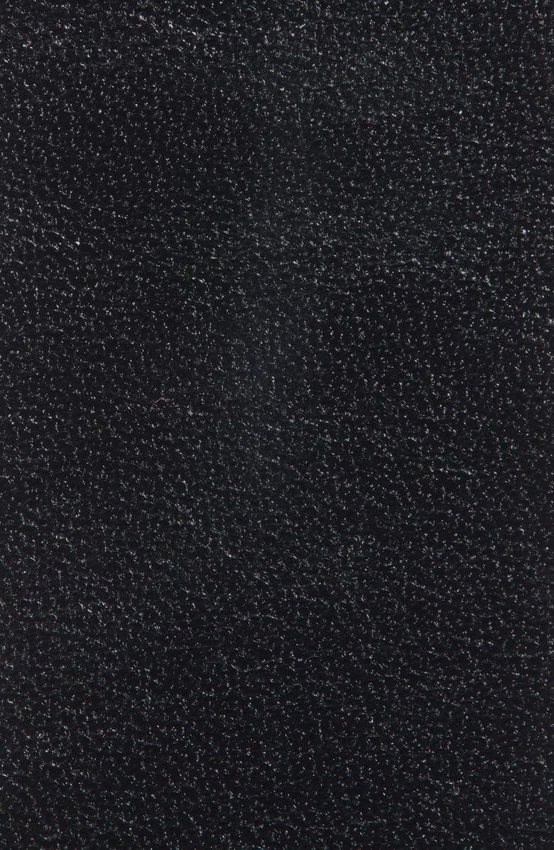 AllSaints Western Hex Leather Belt, Alternate, color, Black / Antique Brass