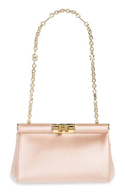 Small Marlene Satin Shoulder Bag