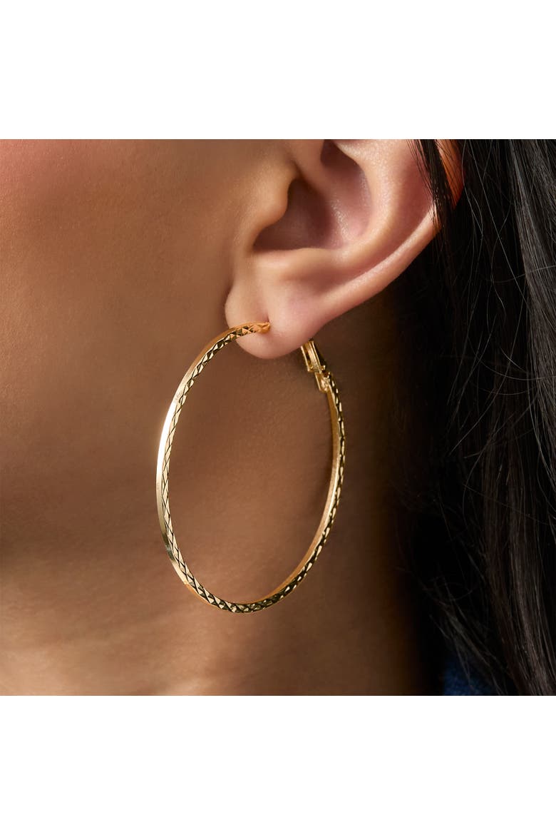 Mixed Metal Hoop Earring Set in Gold & Silver-Tone, Alternate, color, Multi
