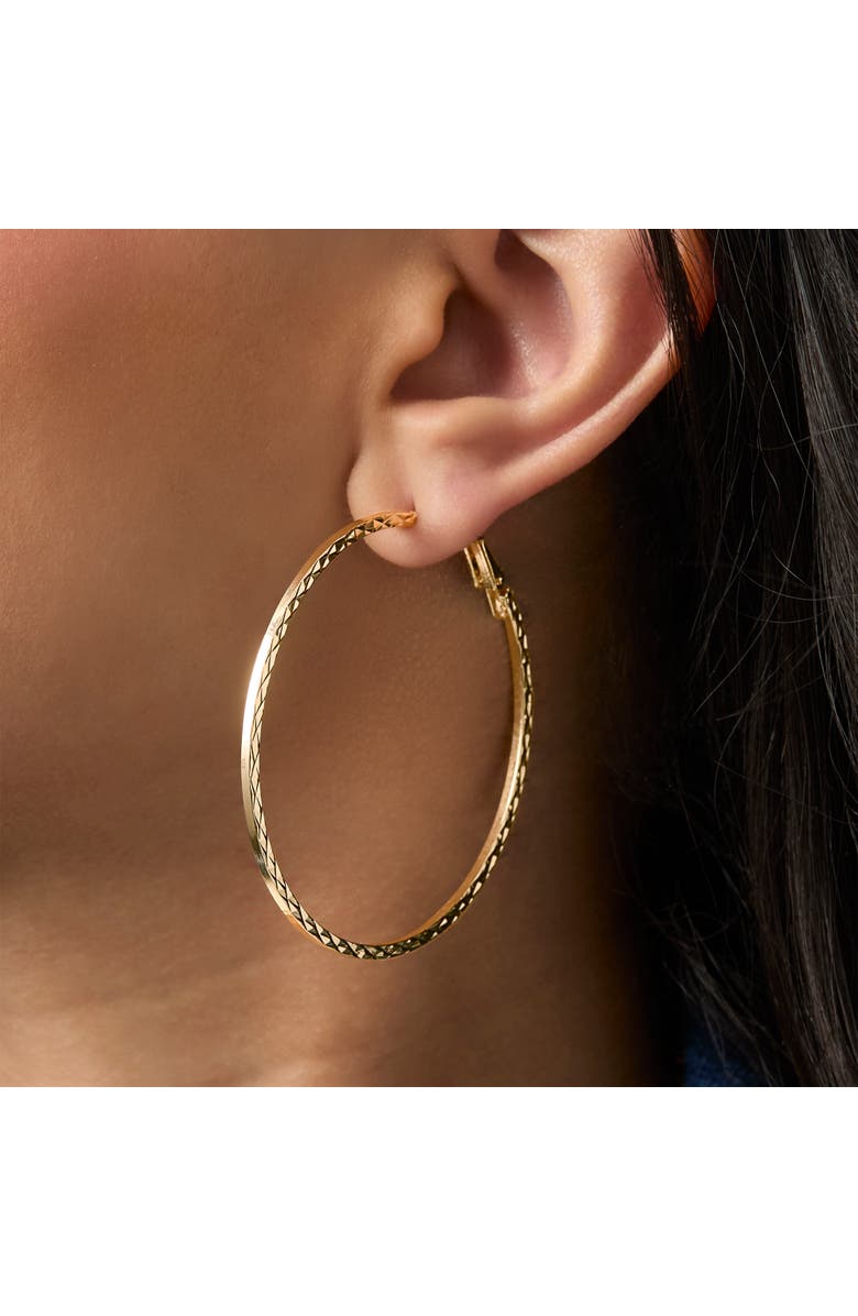 Jessica Simpson Mixed Metal Hoop Earring Set in Gold & Silver-Tone, Alternate, color, Multi