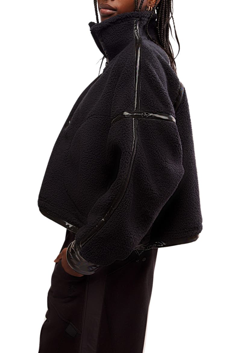 FP Movement Mountain High Shine Half Zip, Alternate, color, BLACK COMBO